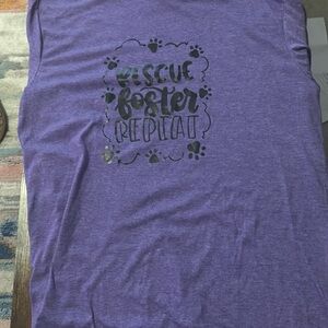 Pirple handmade large tshirt rescue foster repeat